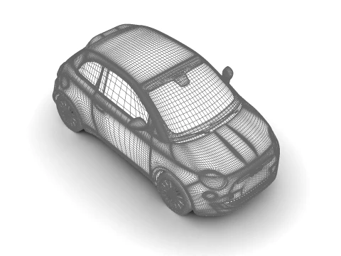 Fiat 500 Hybrid Cabrio 2026 3D Model