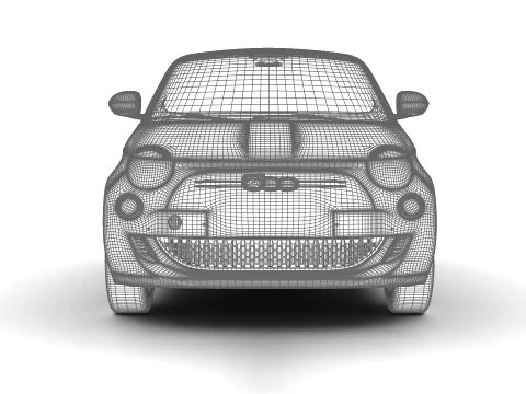 Fiat 500 Hybrid Cabrio 2026 3D Model