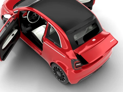 Fiat 500 Hybrid Cabrio 2026 HQ 3D Model