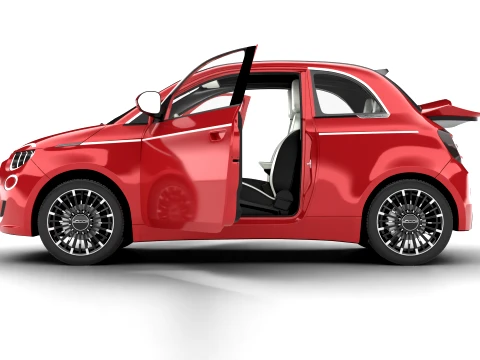 Fiat 500 Hybrid Cabrio 2026 HQ 3D Model