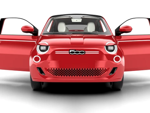 Fiat 500 Hybrid Cabrio 2026 HQ 3D Model