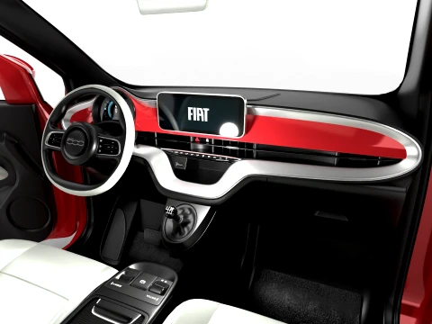 Fiat 500 Hybrid Cabrio 2026 HQ 3D Model