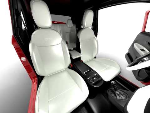 Fiat 500 Hybrid Cabrio 2026 HQ 3D Model