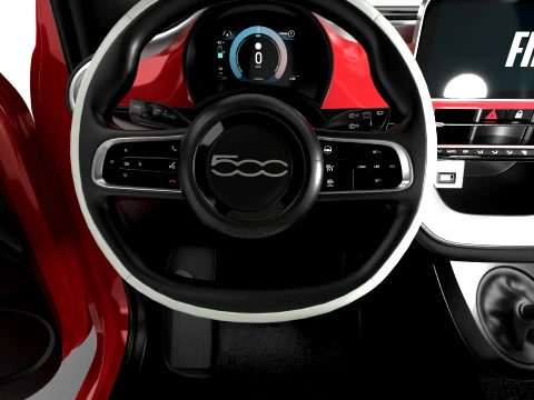 Fiat 500 Hybrid Cabrio 2026 HQ 3D Model