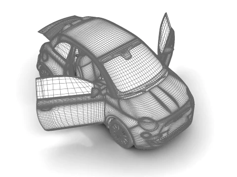 Fiat 500 Hybrid Cabrio 2026 HQ 3D Model
