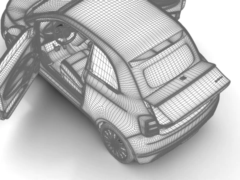 Fiat 500 Hybrid Cabrio 2026 HQ 3D Model