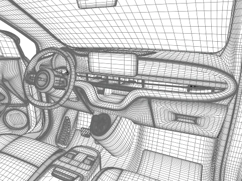 Fiat 500 Hybrid Cabrio 2026 HQ 3D Model