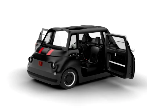 Fiat Topolino Sport 2025 HQ 3D Model