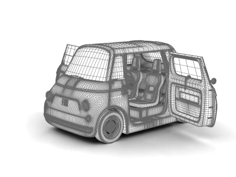 Fiat Topolino Sport 2025 HQ 3D Model