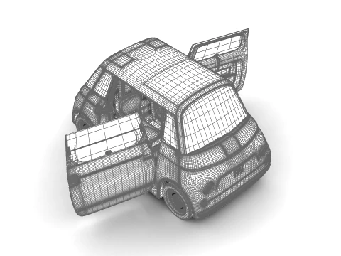 Fiat Topolino Sport 2025 HQ 3D Model