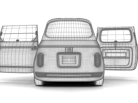 Fiat Topolino Sport 2025 HQ 3D Model