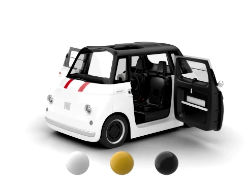 Pack Fiat Topolino 2025 HQ interior 3D Model