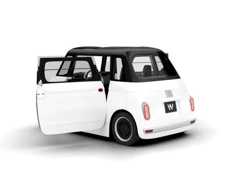 Pack Fiat Topolino 2025 HQ interior 3D Model