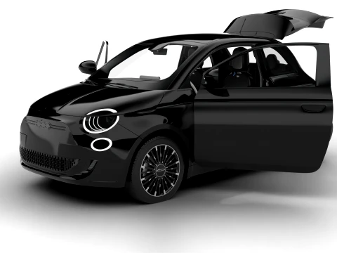 Fiat 500 Hybrid 2026 HQ 3D Model