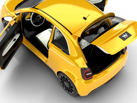 Fiat 500 Hybrid 2026 HQ 3D Model