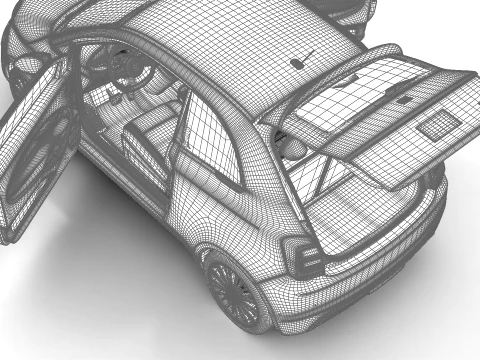 Fiat 500 Hybrid 2026 HQ 3D Model