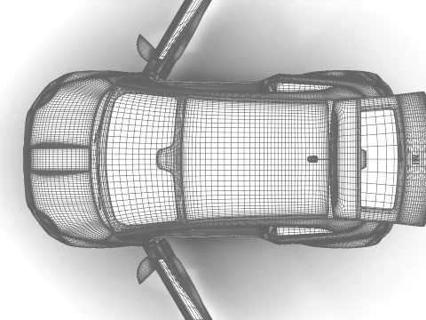 Fiat 500 Hybrid 2026 HQ 3D Model