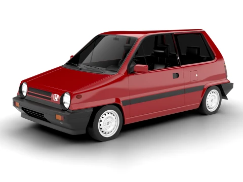 Honda City AA1 1982 3D Model