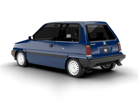 Honda City AA1 1982 3D Model