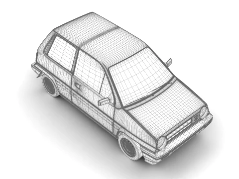 Honda City AA1 1982 3D Model