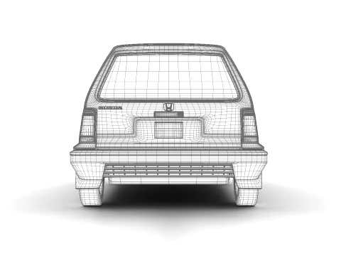 Honda City AA1 1982 3D Model