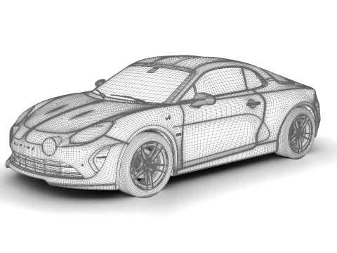 Alpine A110 2018 3D Model