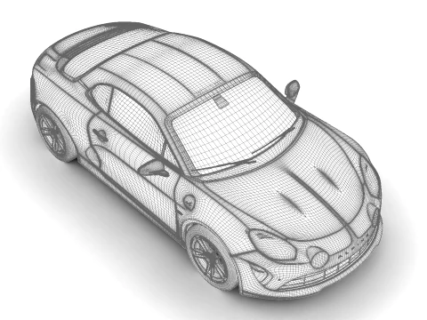 Alpine A110 2018 3D Model