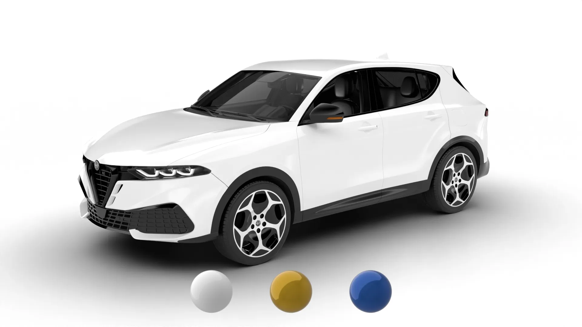 Alfa Romeo Tonale Ibrida Plug-in Hybrid 2026 3D Model .c4d .max .obj .3ds .fbx .stl .blend 