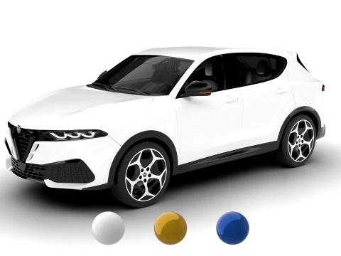 Alfa Romeo Tonale Ibrida Plug-in Hybride 2026 3D Model