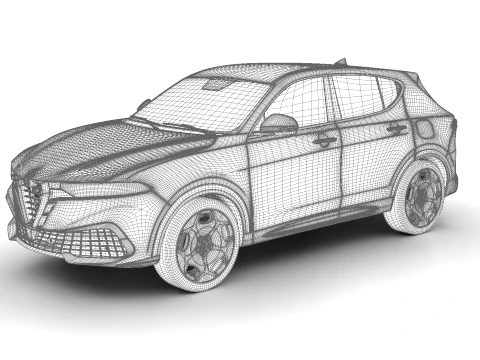 Alfa Romeo Tonale Ibrida Plug-in Hybrid 2026 3D Model