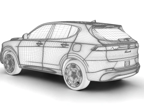 Alfa Romeo Tonale Ibrida Plug-in Hybrid 2026 3D Model