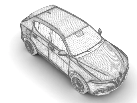 Alfa Romeo Tonale Ibrida Plug-in Hybrid 2026 3D Model