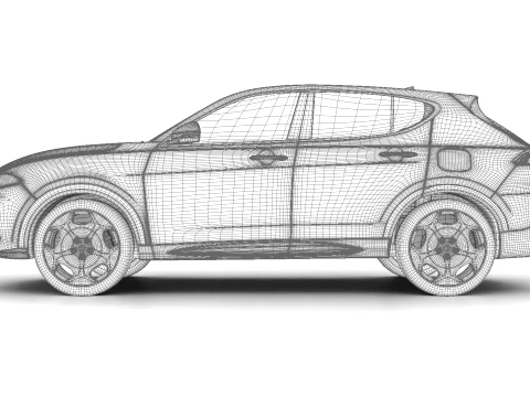 Alfa Romeo Tonale Ibrida Plug-in Hybrid 2026 3D Model