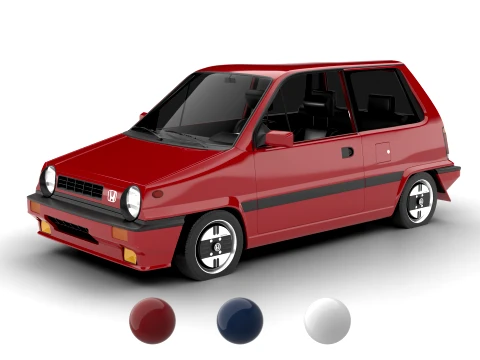 Honda City R 1985 р.в 3D Модель