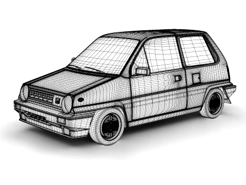 Honda City R 1985 3D Model