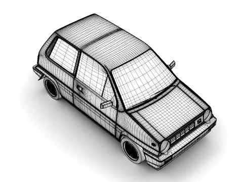 Honda City R 1985 3D Model