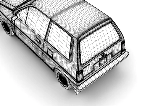 Honda City R 1985 3D Model