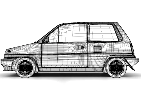 Honda City R 1985 3D Model
