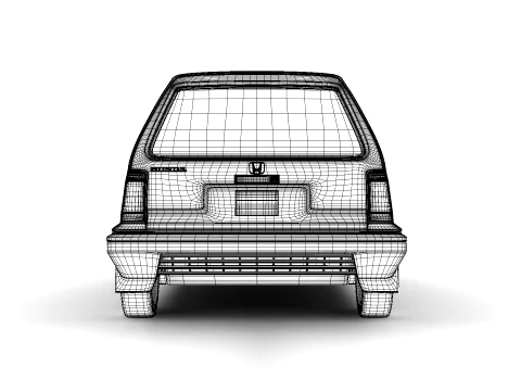 Honda City R 1985 3D Model