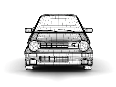 Honda City R 1985 3D Model