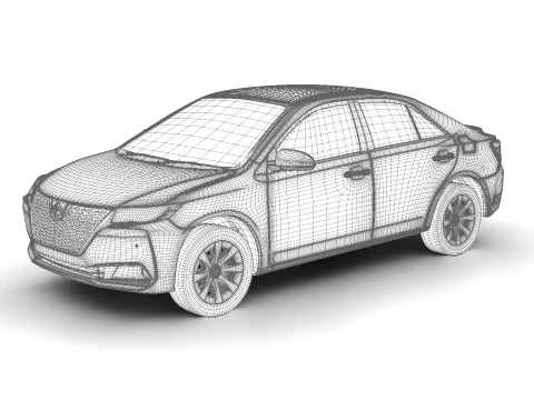 Toyota Allion 2019 3D Model