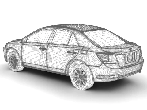 Toyota Allion 2019 3D Model