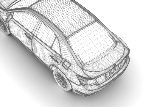 Toyota Allion 2019 3D Model