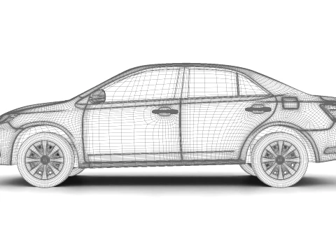 Toyota Allion 2019 3D Model