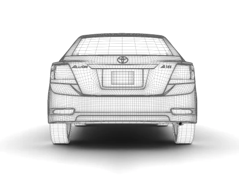 Toyota Allion 2019 3D Model