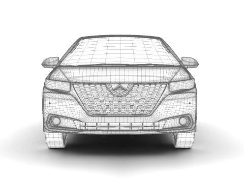Toyota Allion 2019 3D Model