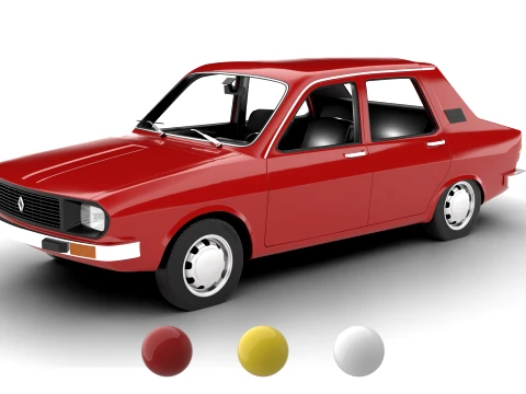 Renault 12 Berlina 1975r Model 3D