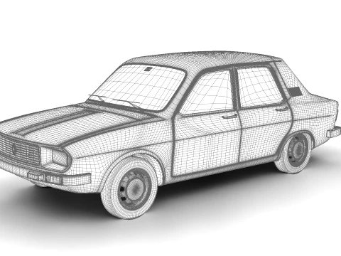 Renault 12 Berlina 1975 3D Model