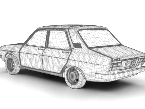 Renault 12 Berlina 1975 3D Model