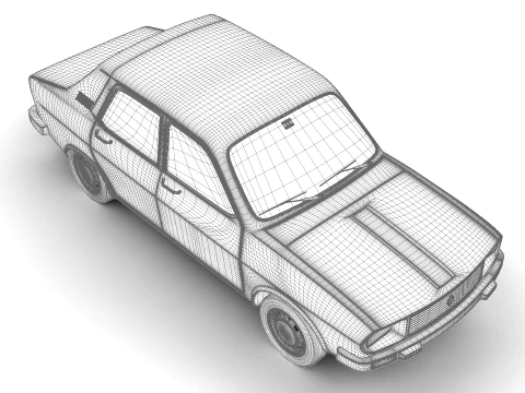 Renault 12 Berlina 1975 3D Model